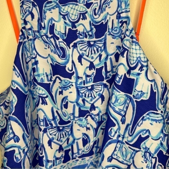 🐘💖 Lilly Pulitzer Celyn Elephant Print Romper Size 6 - Picture 3 of 9